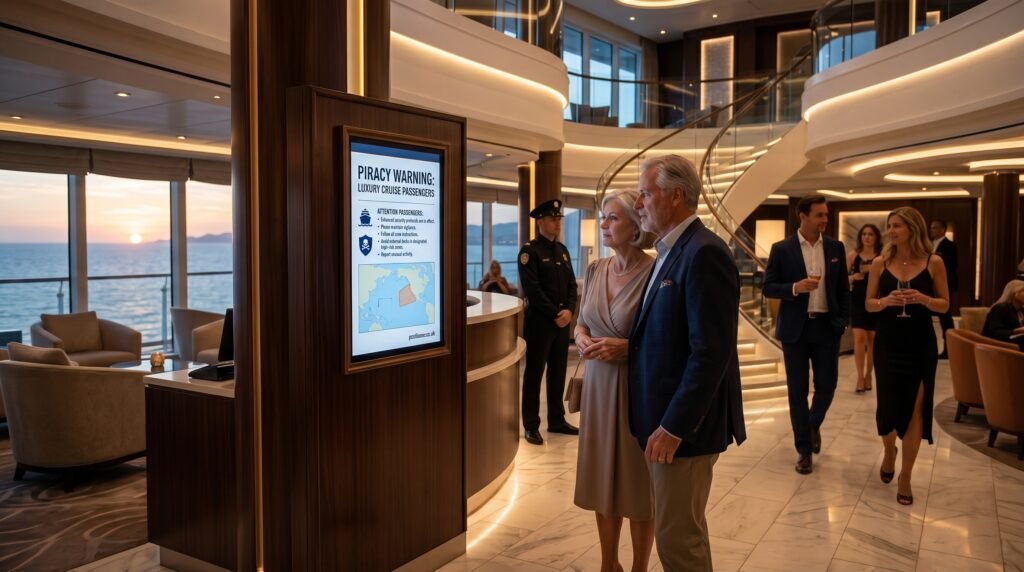 piracy warning luxury cruise passengers
