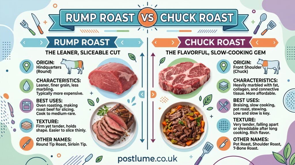 rump roast vs chuck roast