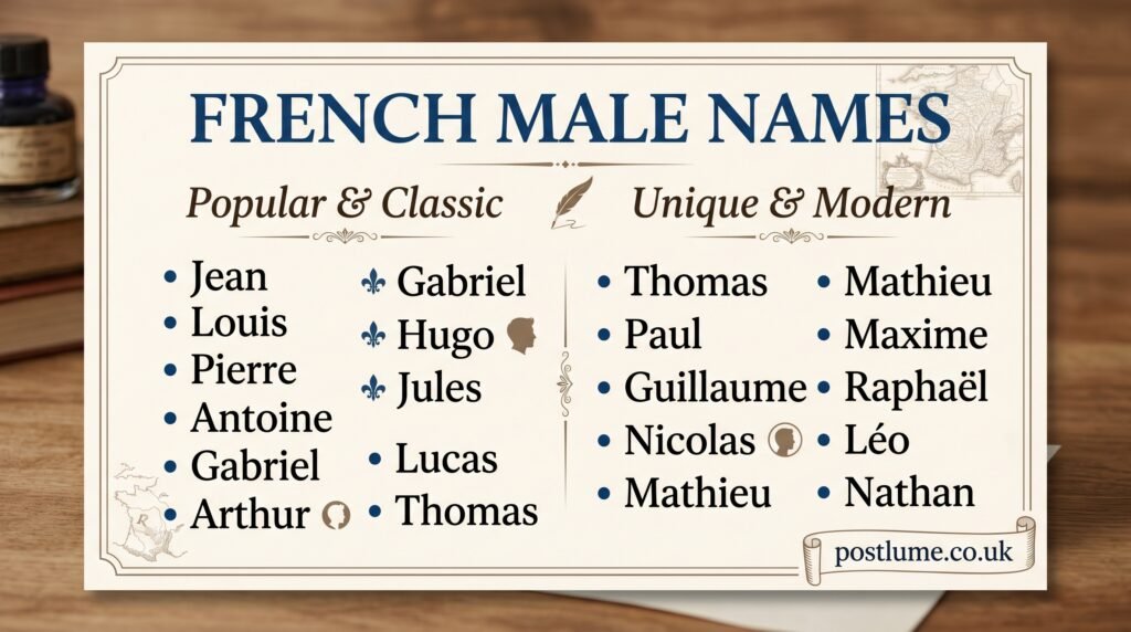 french male names
