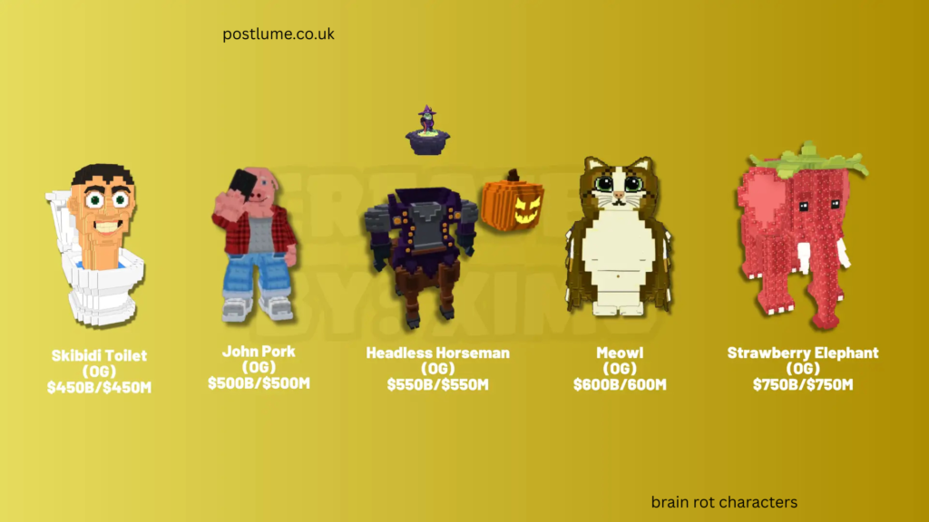 brain rot characters