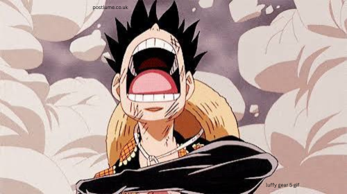 luffy gear 5 gif